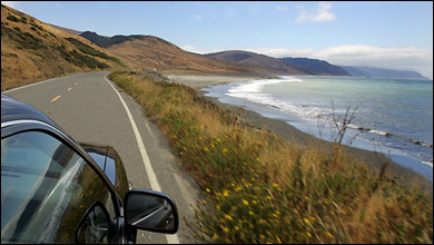 SURFSIDE Mattole Road, a main thoroughfare on the Lost Coast, hugs the Pacific for a portion of its winding length.